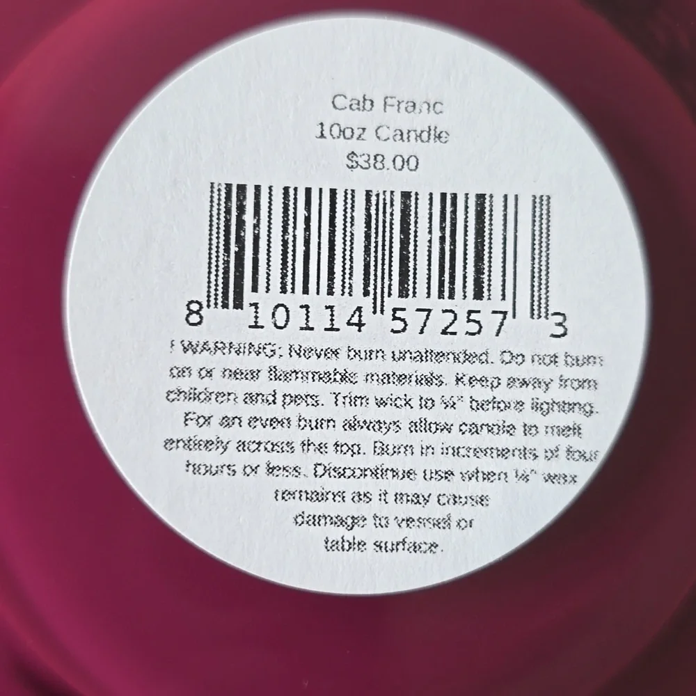 ❤️BUY 2 GET 1 FREE Rewined Cab Franc Pet Nat Candle, Size 10 oz - Picture 5 of 6